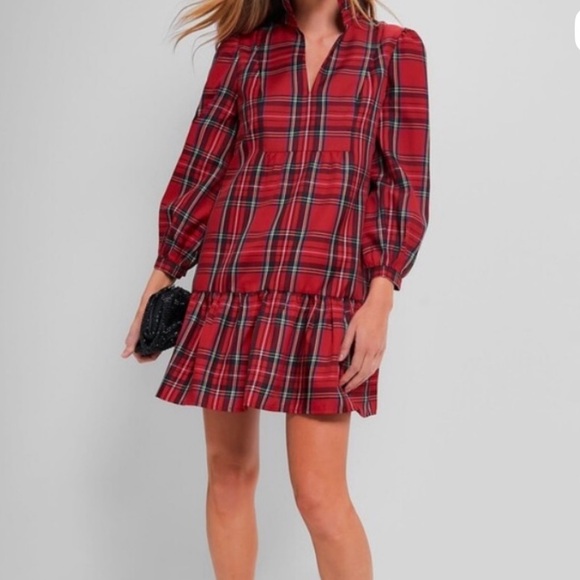 Tuckernuck Dresses & Skirts - Tuckernuck Red Plaid Mini Dress